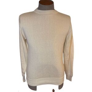 New!  Isle of Cotton Men’s Pullover Sweater Sz. M Golf Cream